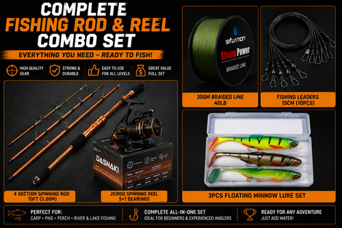 Complete fishing rod - fishing,