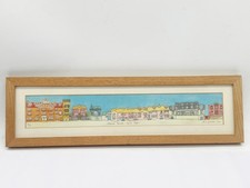 SIGNED M.L. GIBSON WATERCOLOUR PAINTING FISHING MARINE PARADE LYME REGIS