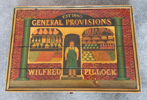 Vintage hand painted wooden - hand,