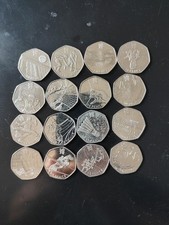 Olympic 50p Coins Set of 16