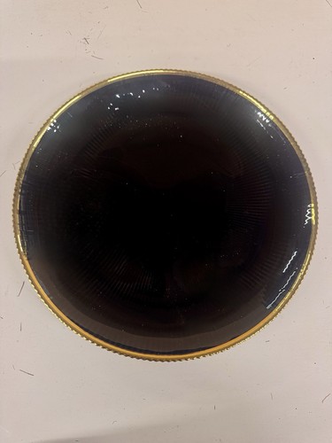 Round black ribbed - round,