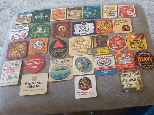 Vintage beer mats - vintage,