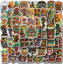 Tiki Mask Stickers – Tribal