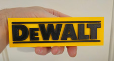 Dewalt Tools Sign Badge for Tool Box | Workshop Garage Plaque | 16cm x 5cm