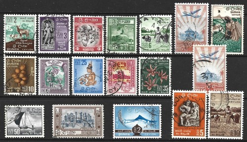 Ceylon 1958 62 - (sri, lanka)
