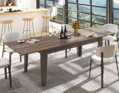 Expandable dark oak - oak, dining