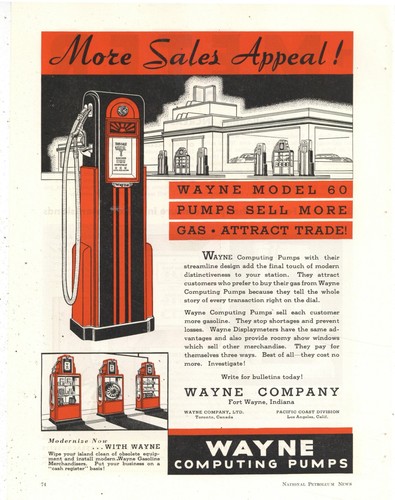 1935 gas pump ads of - f&b, pg