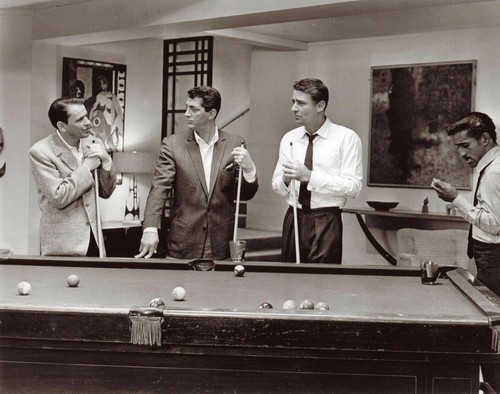 Rat pack pool poster black - pack,