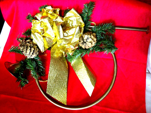 Xmas brass fox hound - brass, french