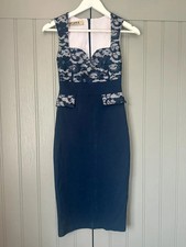 Vesper Navy Lace Wiggle Dress