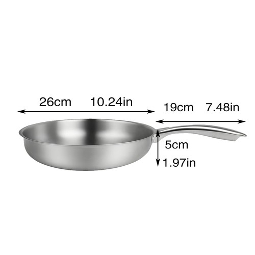 410 stainless steel frying - stainless,