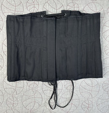 Vollers Corset Under Bust All Black Lace Up