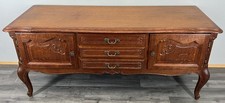 Cabinet Vintage French Louis Oak Carved Doors & Drawers Sideboard LOT 4400