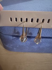 Swarovski Gold-Tone Crystal Earrings Energic Drop Dangle