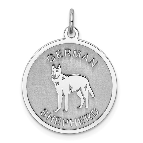 Sterling silver rhodium plated - silver, rhodium-plated