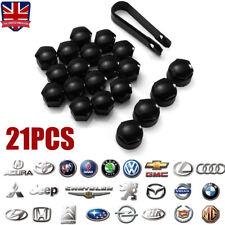 21Pcs 17mm Gloss Black Car