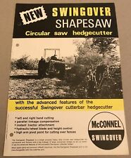 McConnel Swingover Shapesaw Hedgecutter Original 1980s Brochure