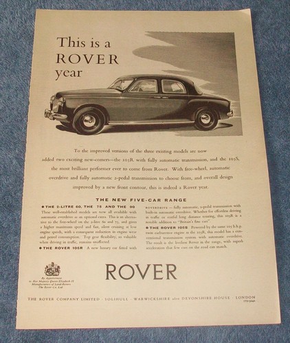 1956 rover 105r and 105s - 1956,