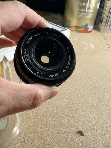 Cosina 28mm manual focus lens - cosina,