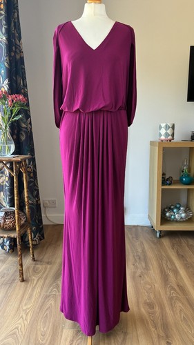 Ossie clark uk16 - purple, maxi