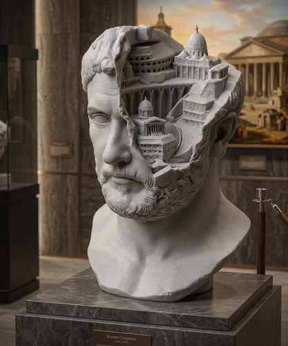 Architectural mind bust - mind,