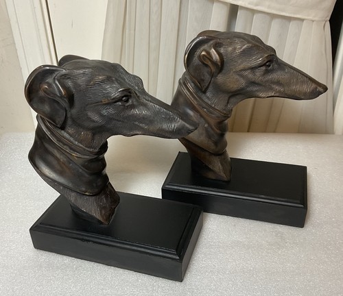 Large pair vintage bronze - pair, of