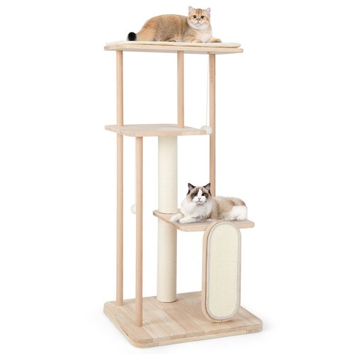 126cm tall solid wood cat - tall,
