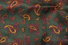 T.M Lewin green silk ascot /
