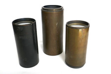 3 x ANTIQUE BRASS CAMERA /
