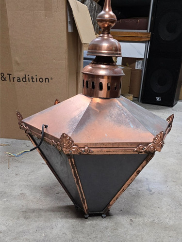 Large copper lantern - lantern,, recently