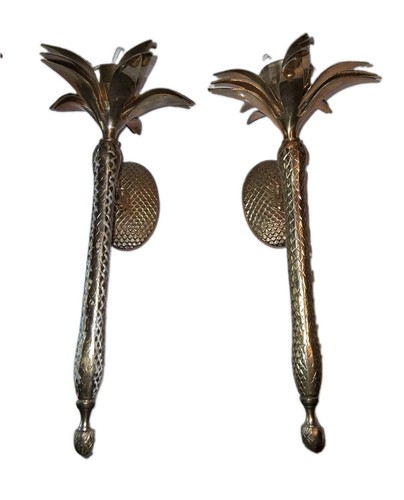Vtg brass pineapple - vtg, pineapple/palm