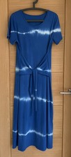 Blue Tye Dye Short Sleeve Maxi