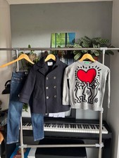 Winter bundle Zara wool coat Tommy Hilfiger jeans United colors of Benetton 8 yo