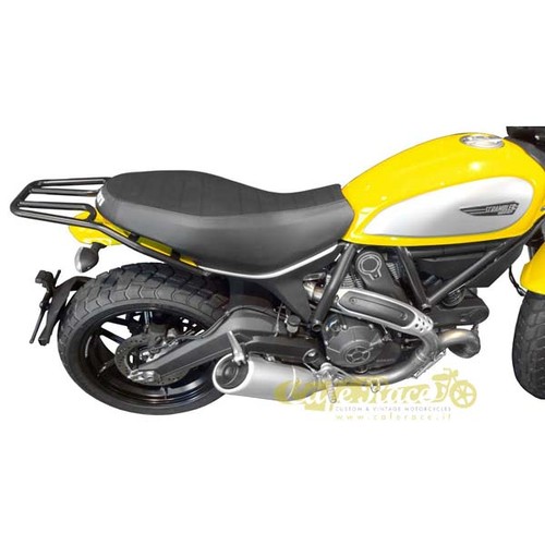 Black steel luggage rack - steel,