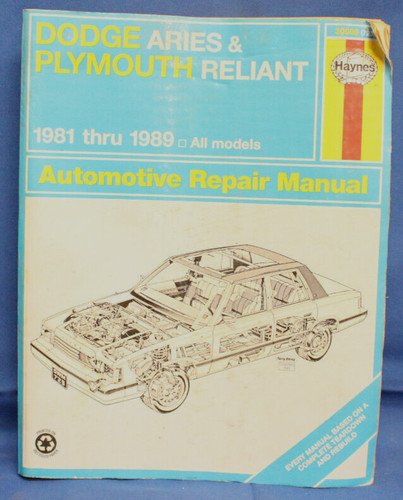 Haynes repair manual - manual, 1981