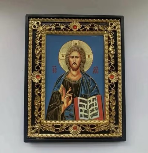 Icon christ theotokos - christ, &
