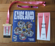 England v Wales Friendly  9.10.25  Wembley - Programme etc 