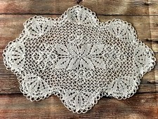 Vintage hand crocheted white