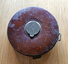 Vintage Steel Tape Measure: John Rabone & Sons, Birmingham, No. 418, 200ft.