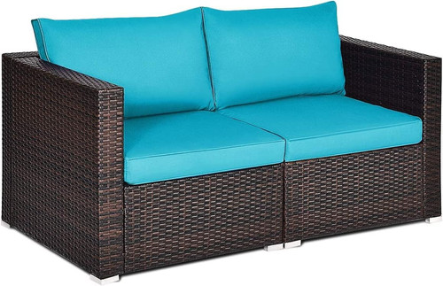 2pcs rattan corner sofa set - sofa,