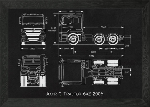 Axor tipper 6x2 2006 - axor, framed