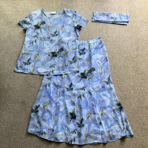 Jaques vert blue floral - floral, skirt