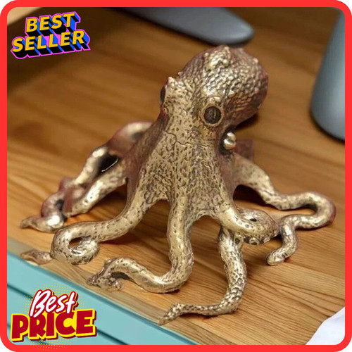 Antique octopus brass - antique, ornament