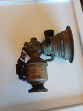 Antique Miller Regalite Carbide Bicycle Lamp In Unrestored Condition