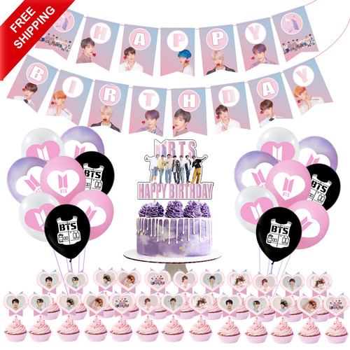 Kpop bts birthday party kit - bts,
