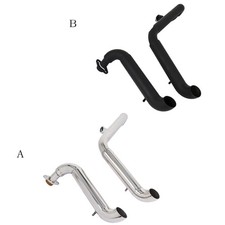 For Yamaha XV400 XV535 Virago 535 400 Full Exhaust Front Link Pipe Black Muffler