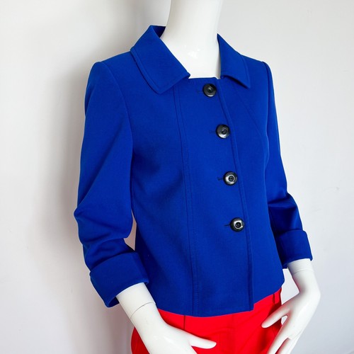 Tahari royal blue cropped - blue,