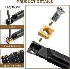 Lathe Turning Tool Set, 12Mm
