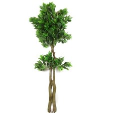Double Twisted Trunk Artificial Tree! Large Topiary Fake Plastic Premium Quality