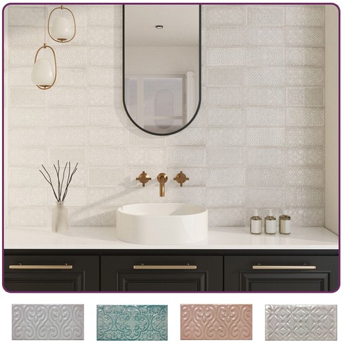 Patterned jewel ceramic - jewel, wall